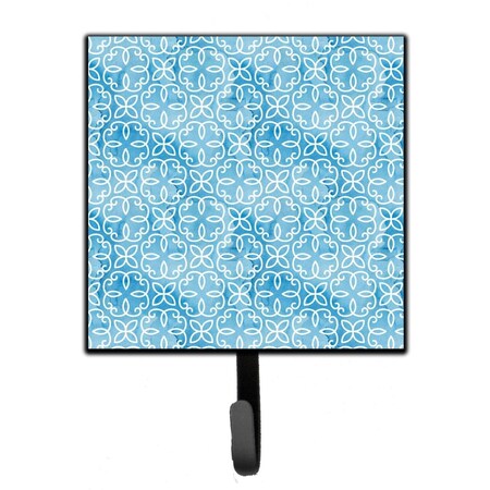 Carolines Treasures Watercolor Geometric Cirlce on Blue Leash or Key Holder, 4.25 x 1 x 7 in. BB7555SH4